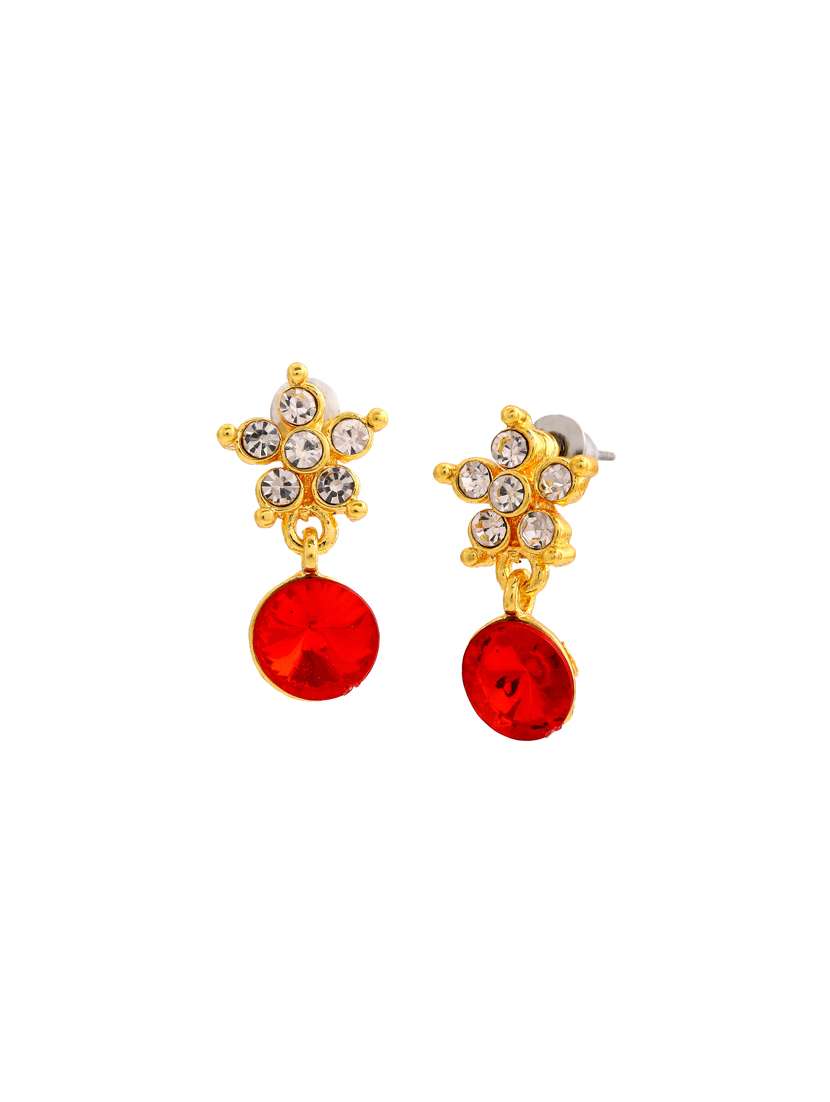 red metal drop earring - 17327691 -  Standard Image - 1