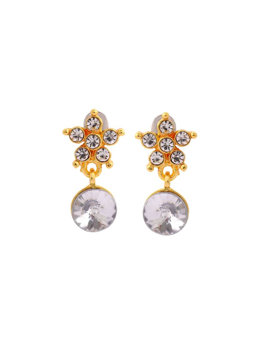silver metal drop earring - 17327692 -  Standard Image - 1