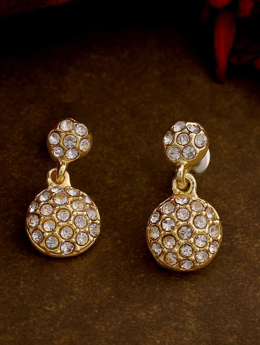 gold metal drop earring