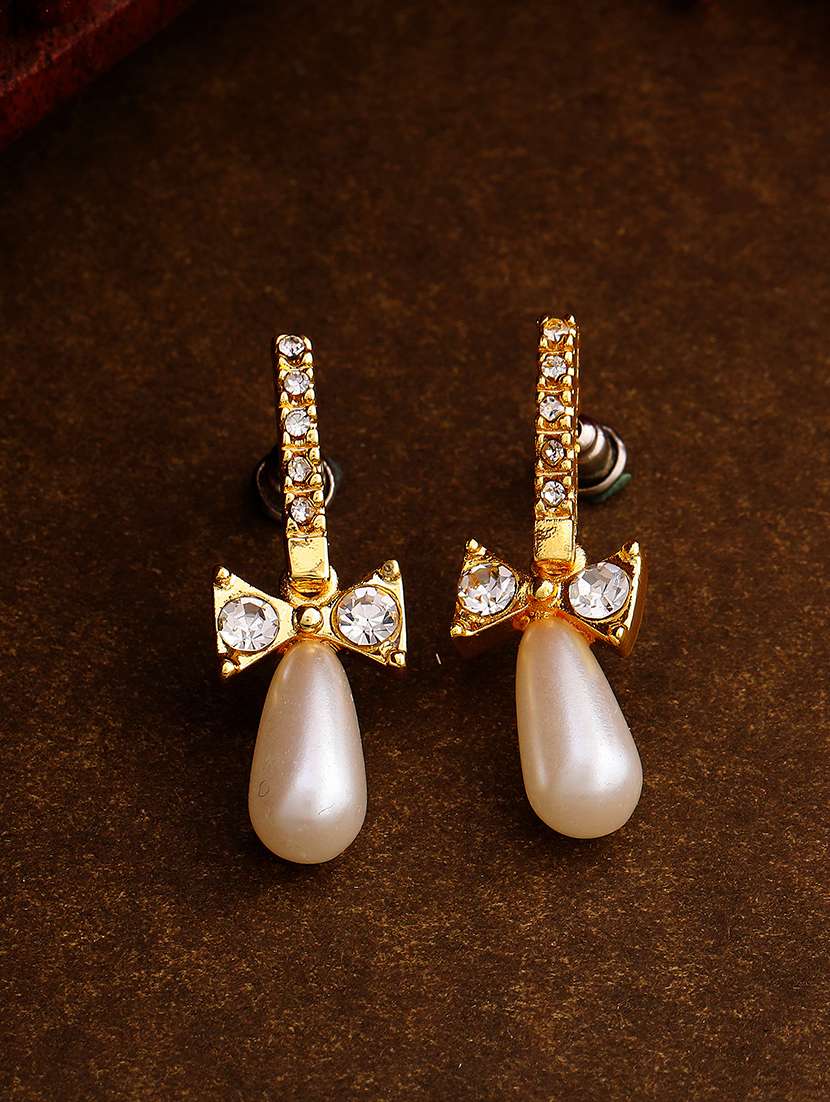 gold metal drop earring