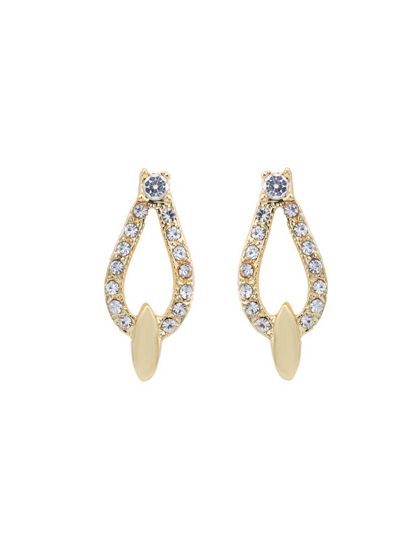 white metal studs earring - 17327718 -  Standard Image - 1