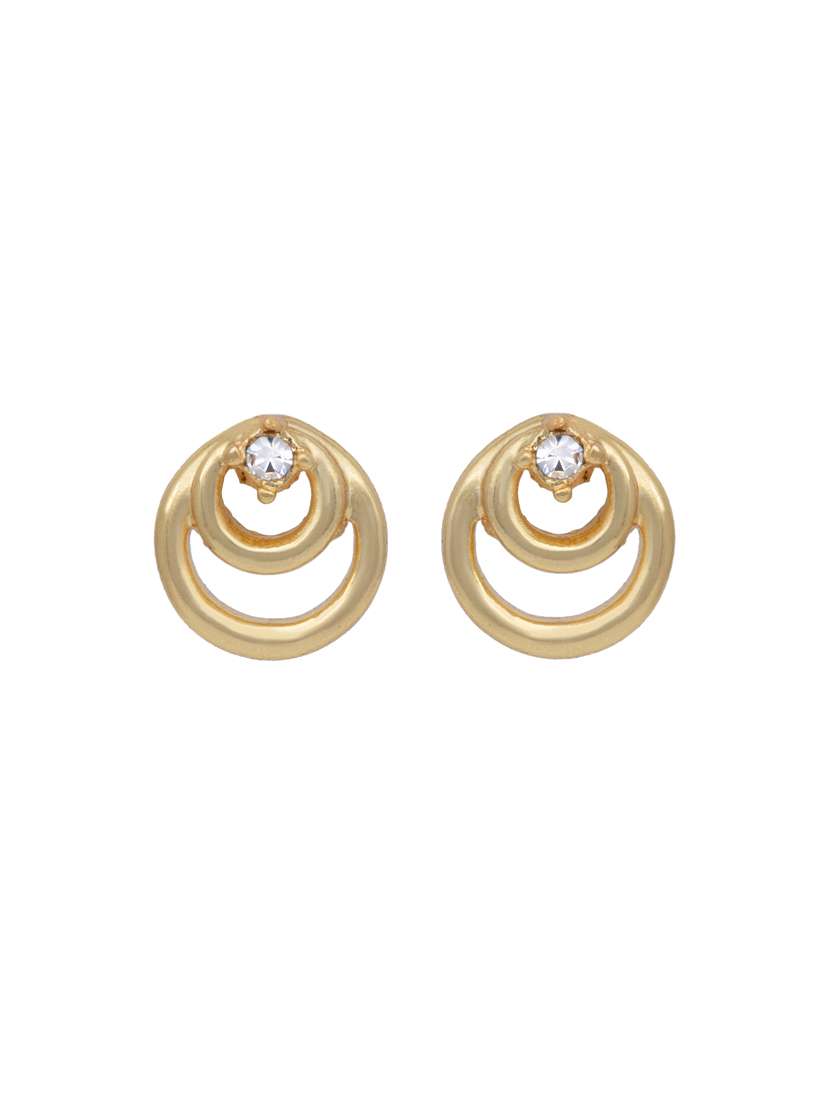 white metal studs earring - 17327725 - Standard Image - 1