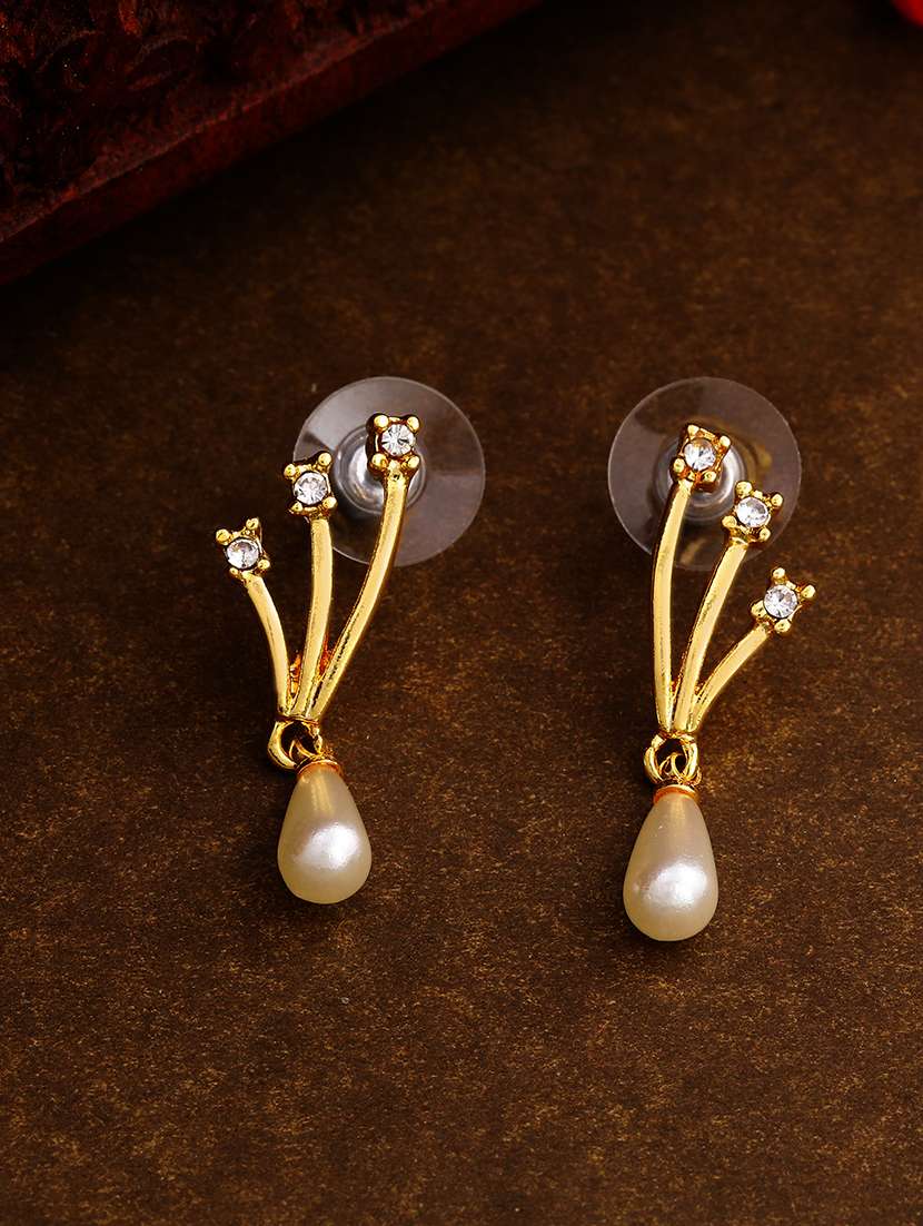 gold metal drop earring