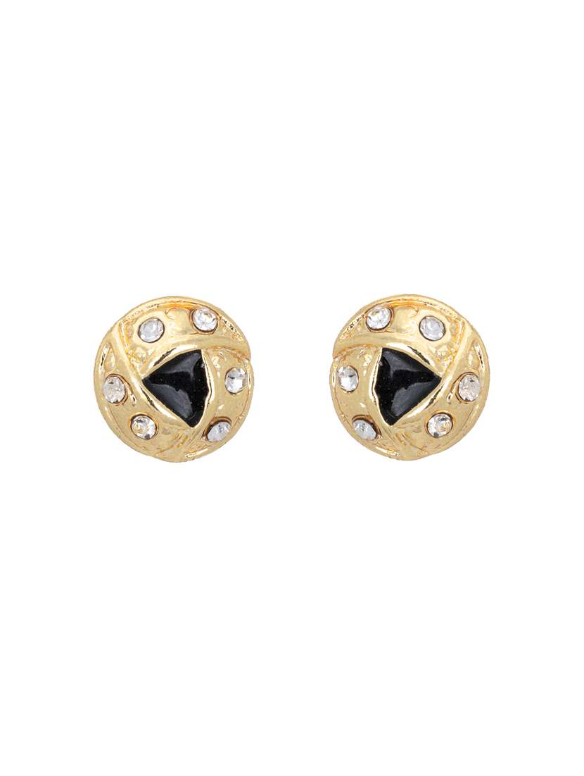 black metal studs earring - 17327776 - Standard Image - 1