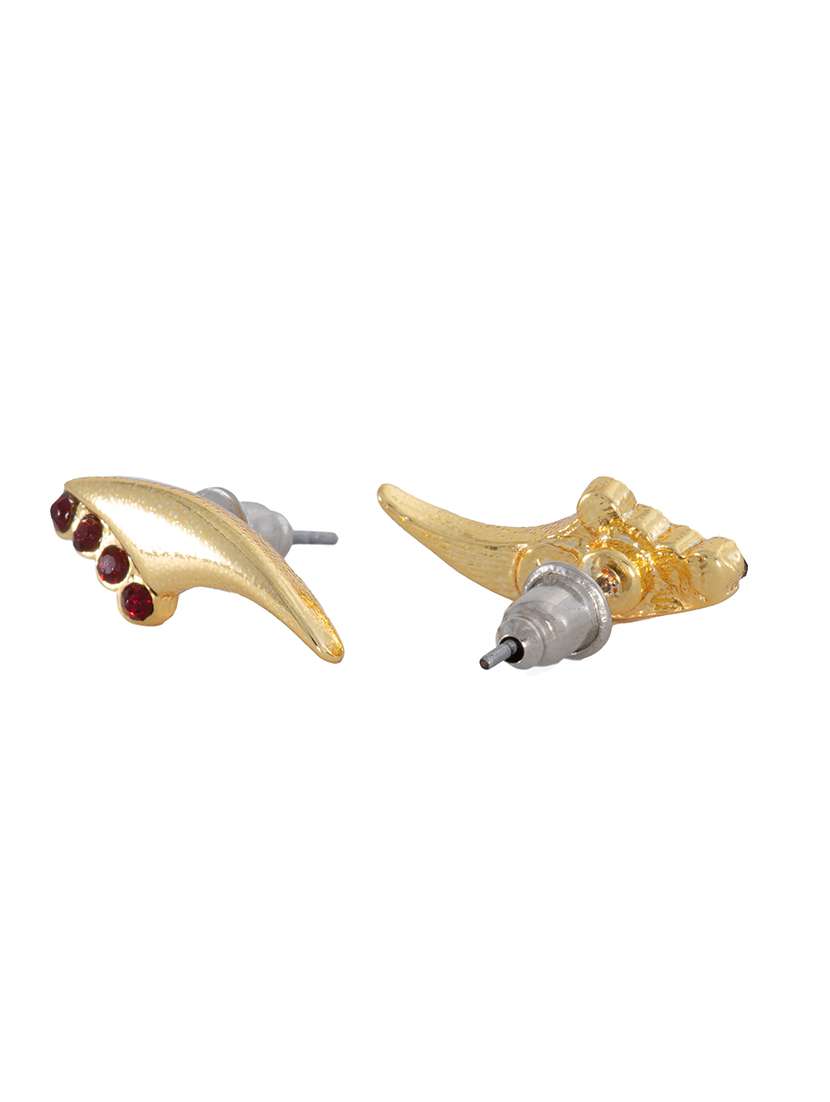 red metal studs earring - 17327781 - Standard Image - 1