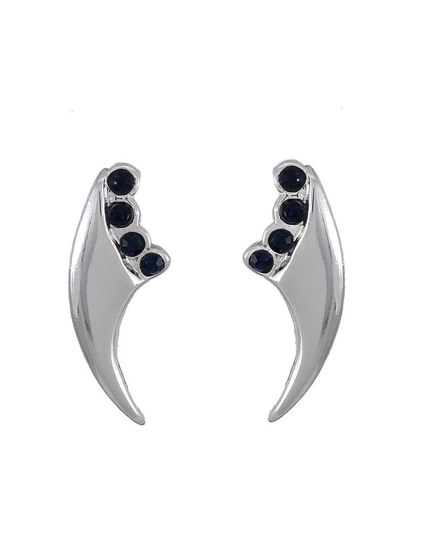 blue metal studs earring - 17327783 -  Standard Image - 1