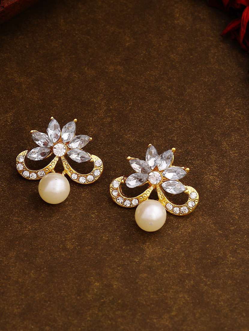 gold metal studs earring