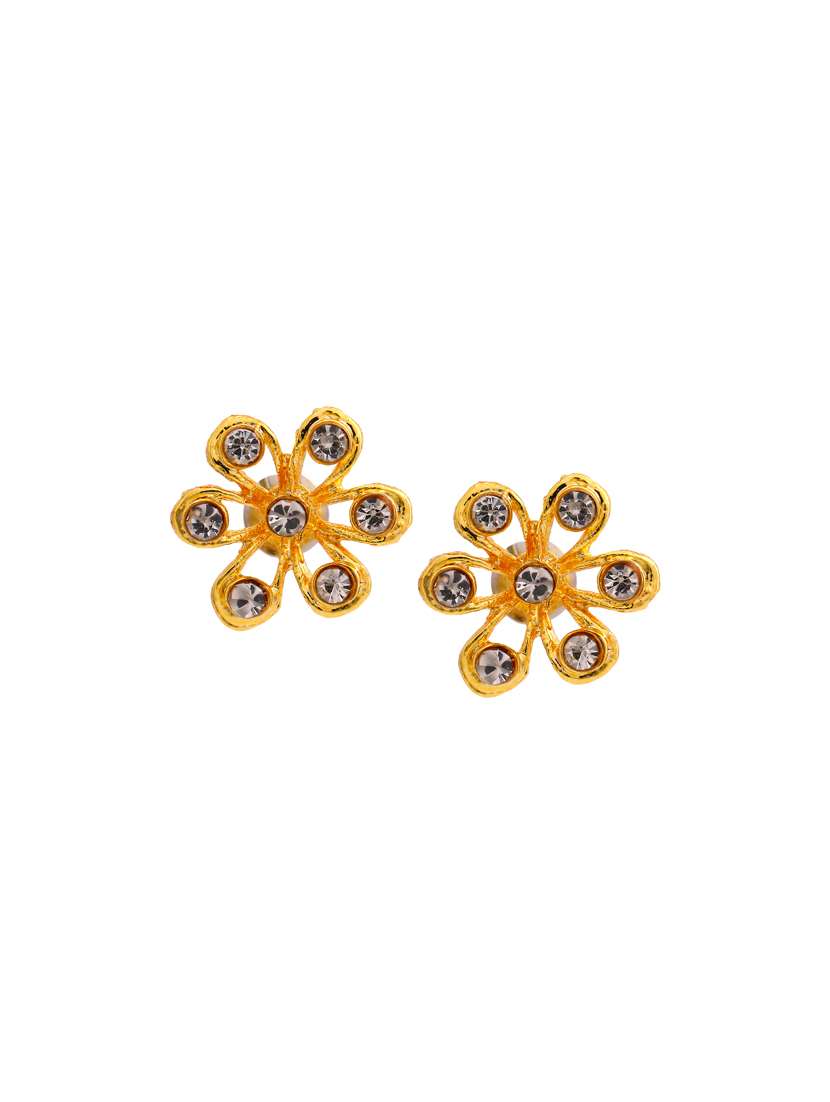 white metal studs earring - 17327809 -  Standard Image - 1