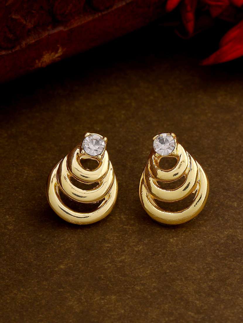 gold metal studs earring