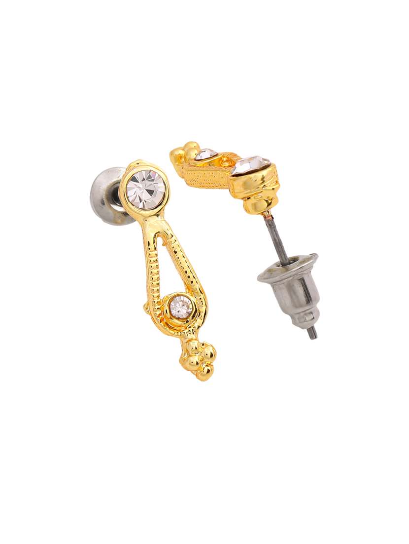 white metal studs earring - 17327825 -  Standard Image - 1