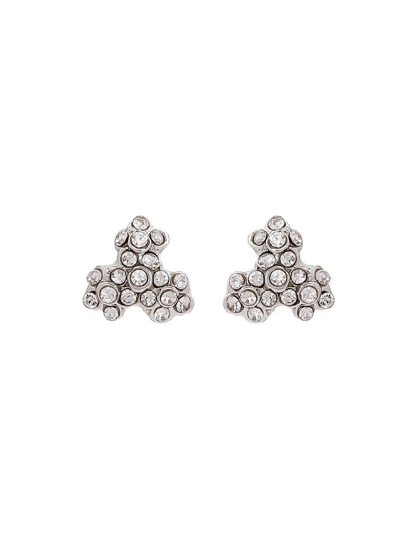 silver metal studs earring - 17327869 - Standard Image - 1