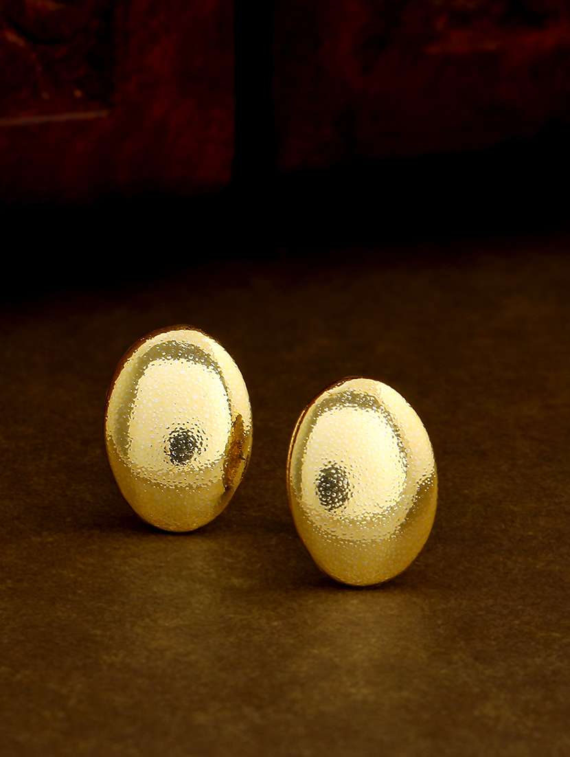 gold metal studs earring - 17327872 - Zoom Image - 0