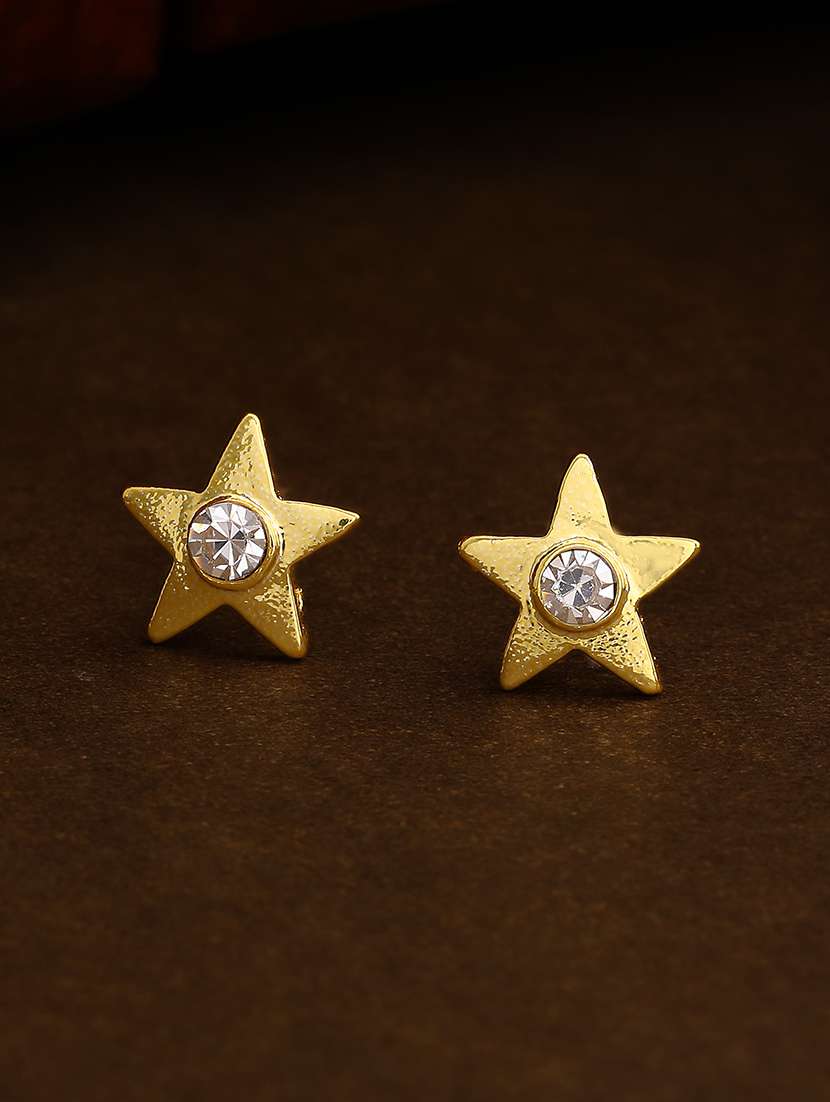 gold metal studs earring