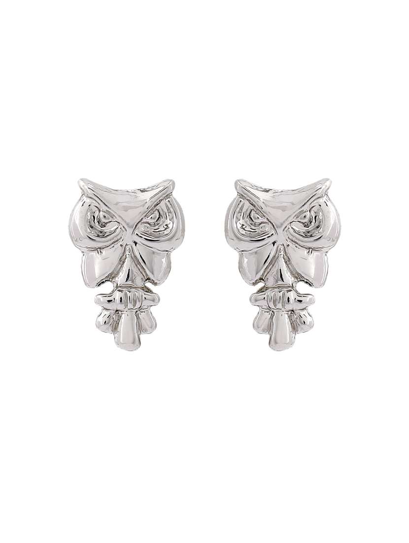 silver metal studs earring - 17327921 -  Standard Image - 1
