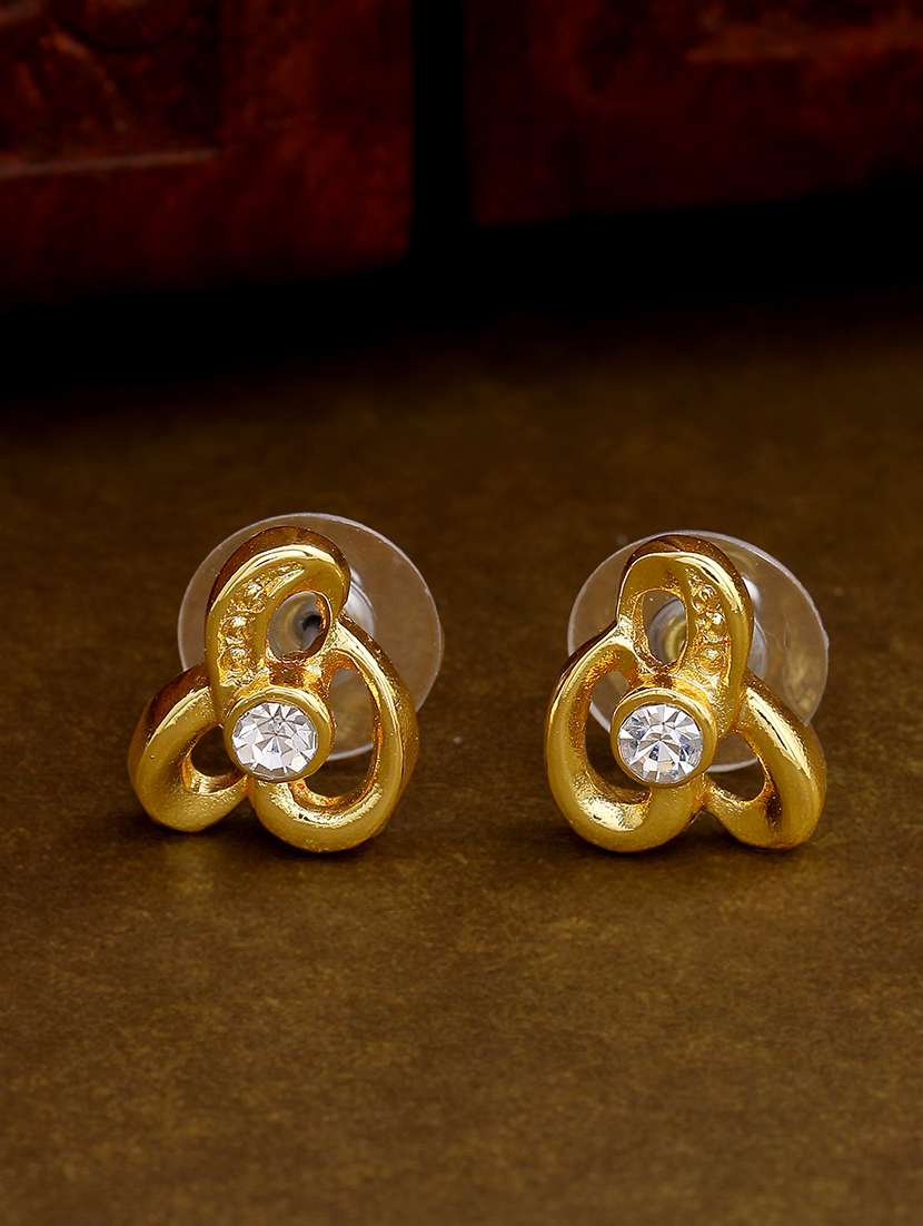 gold metal studs earring