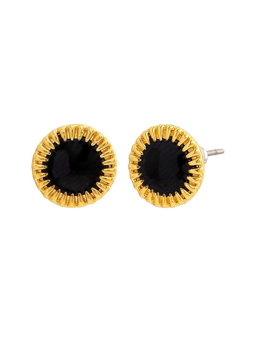 black metal studs earring - 17327982 -  Standard Image - 1