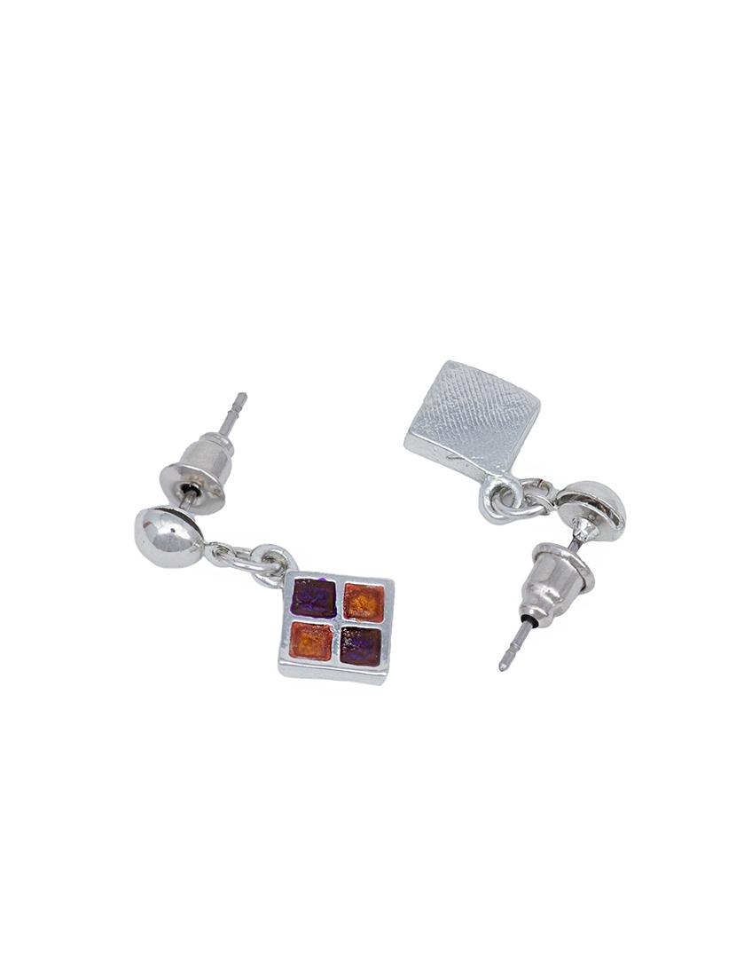 yellow metal drop earring - 17328002 - Standard Image - 1