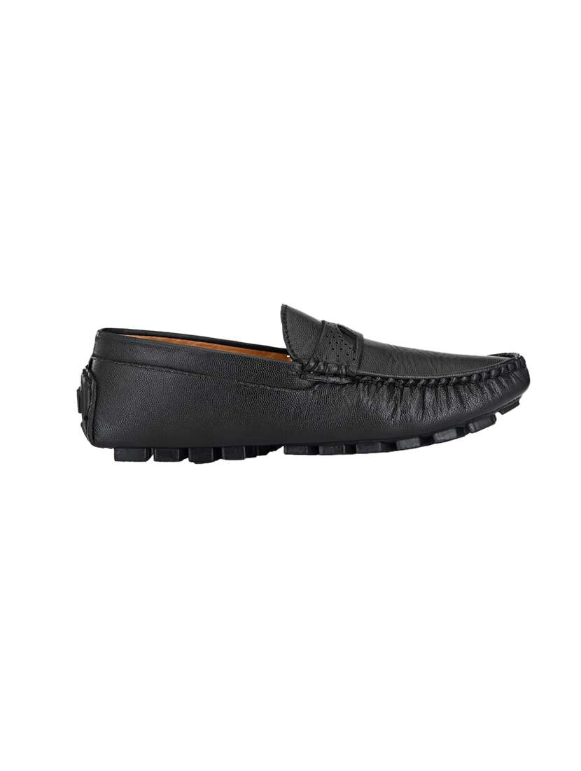 black slip on loafers - 17328016 -  Standard Image - 1