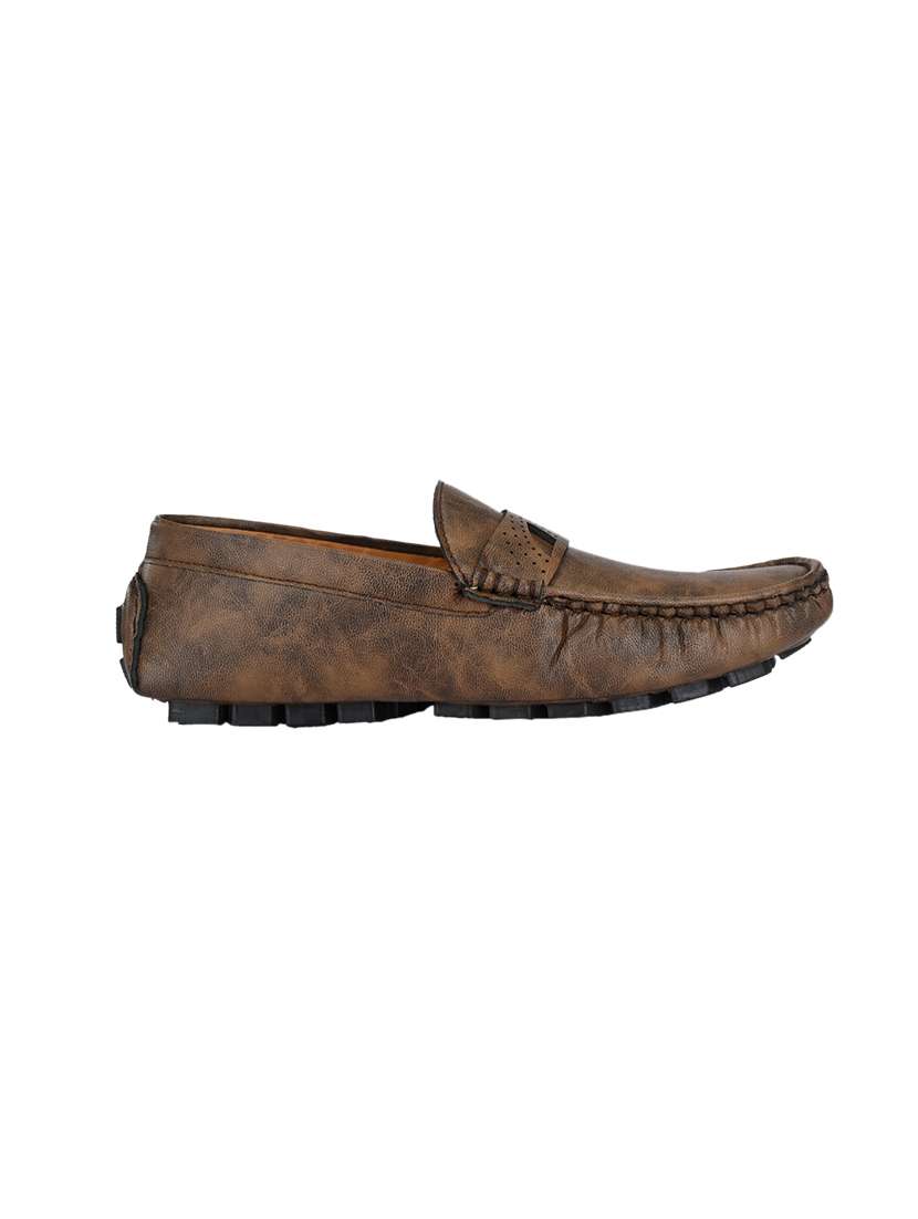 brown slip on loafers - 17328017 -  Standard Image - 1