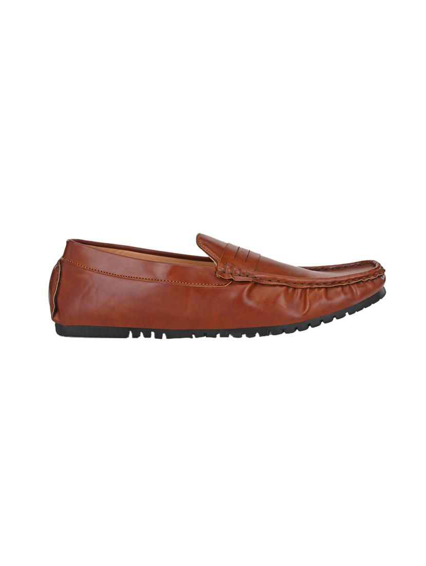 tan slip on loafers - 17328037 -  Standard Image - 1