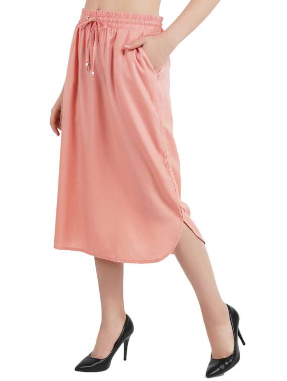 pocket detail solid skirt  - 17332988 -  Standard Image - 1