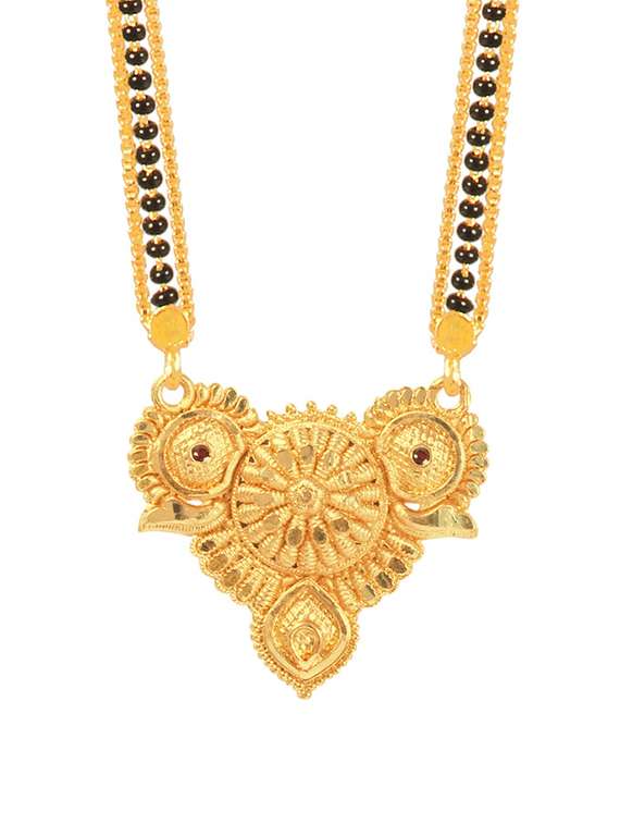 golden metal mangalsutra - 17333668 -  Standard Image - 1