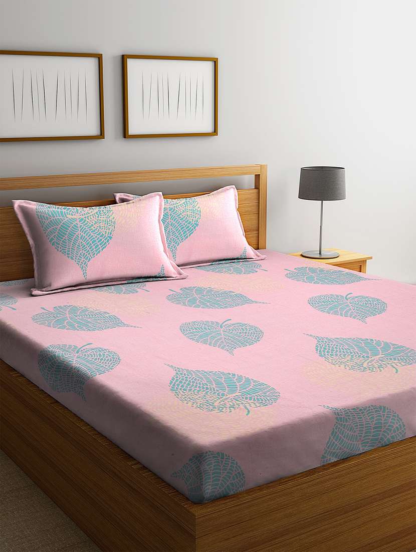 microfiber double bed sheet with two pillow cover 