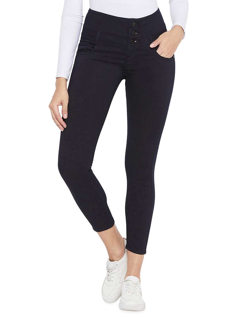 women's plain slim fit jeans