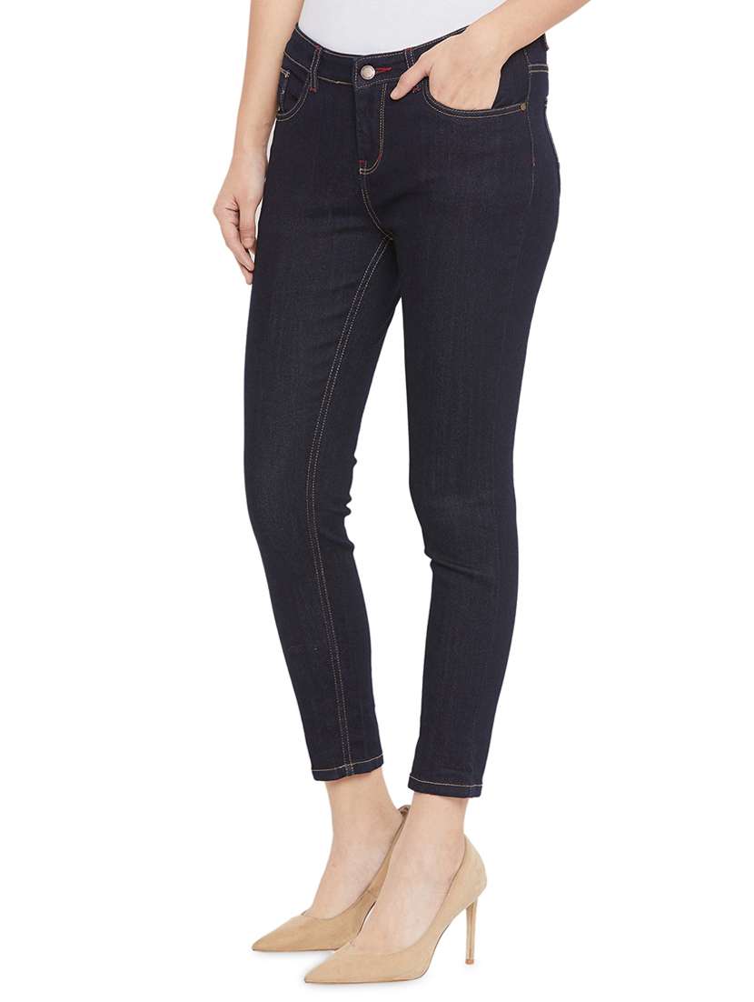 women's plain slim fit jeans - 17333917 -  Standard Image - 1