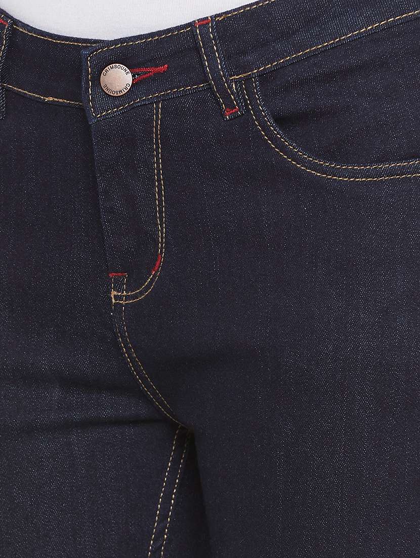 women's plain slim fit jeans - 17333917 -  Standard Image - 4