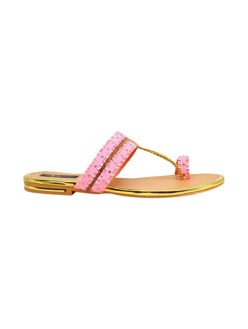 pink one toe sandal - 17333997 -  Standard Image - 1
