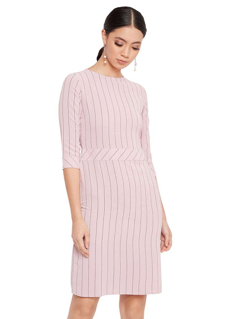 women's shift striped dress - 17334040 - Standard Image - 1
