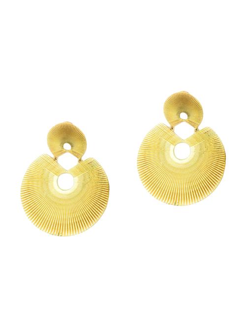 gold brass hoop earring - 17334808 - Standard Image - 0