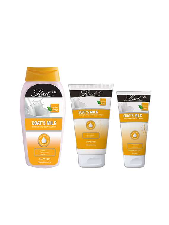 goat's milk face & hand combo care  (cleansing milk & creams)