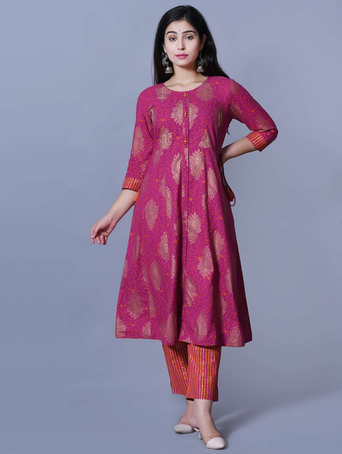 printed kurta pant set