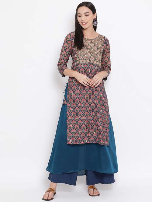 women's straight kurta - 17336598 -  Standard Image - 0