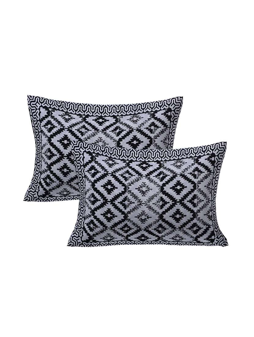  cotton double bedsheet with 2 pillow covers - 17336678 -  Standard Image - 1