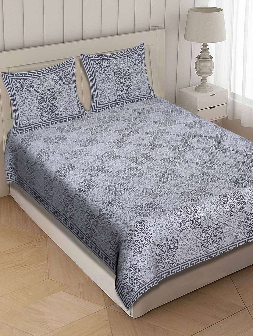  cotton double bedsheet with 2 pillow covers