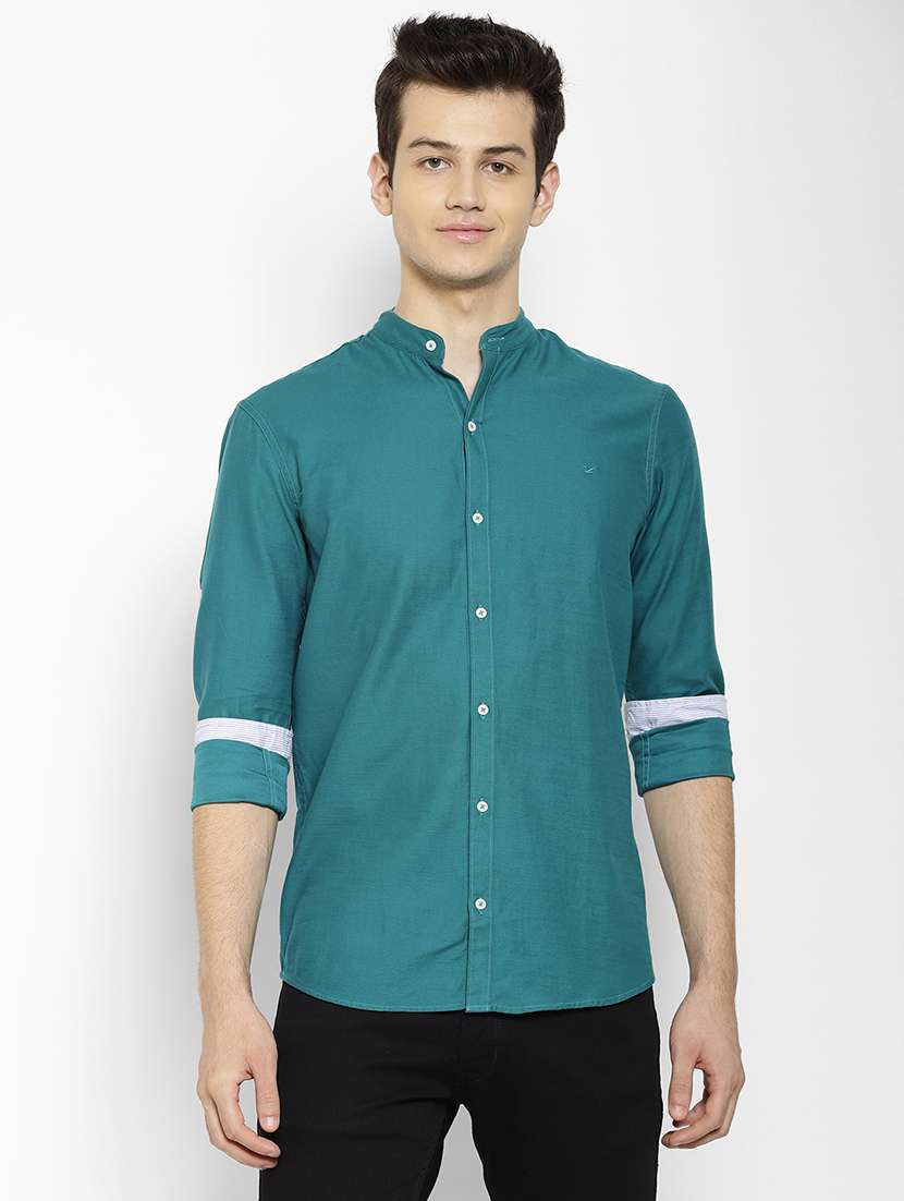 mens solid casual shirt