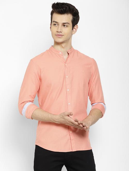 mens solid casual shirt - 17336951 - Standard Image - 0