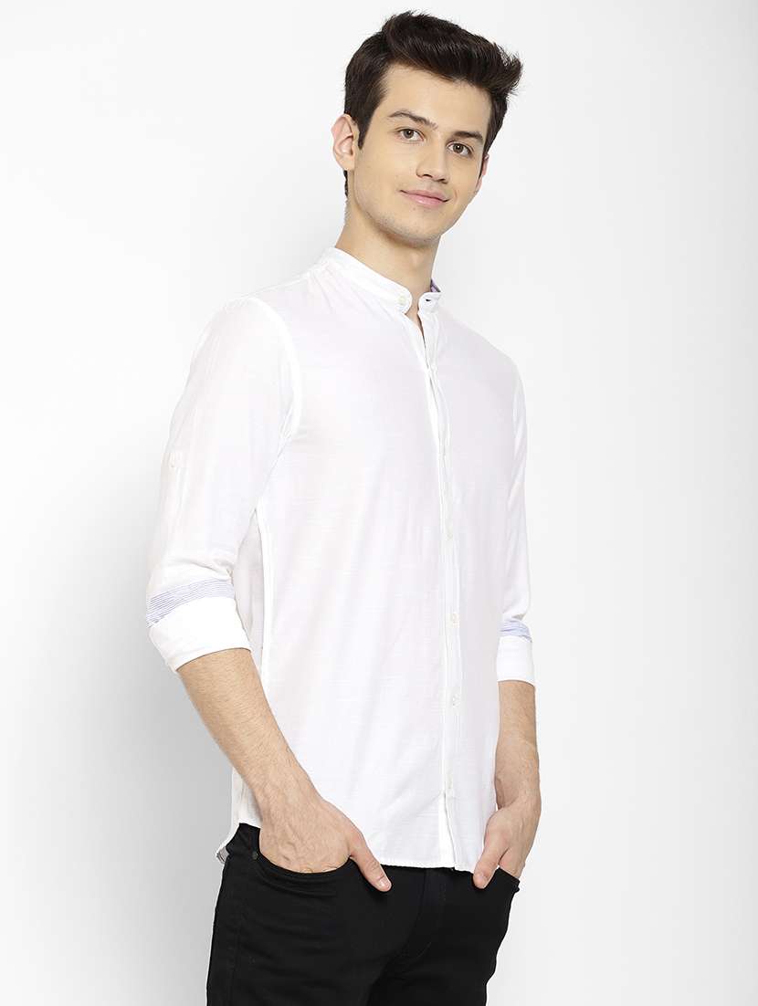mens solid casual shirt - 17336953 -  Standard Image - 1