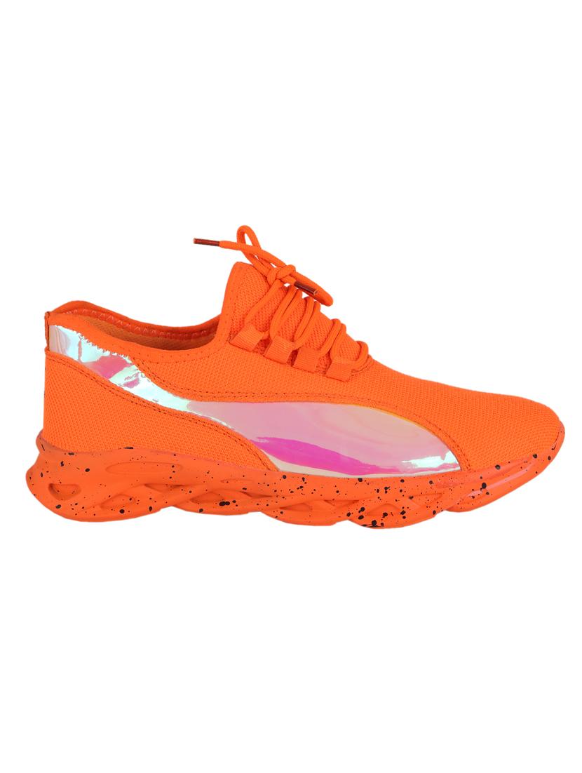 orange lace up sport shoes - 17337539 - Standard Image - 1