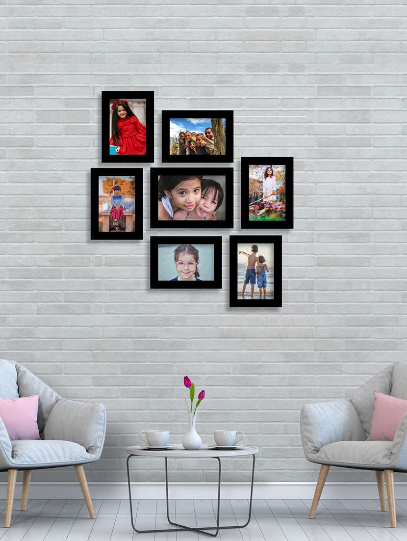 wood framed with acrylic glass photo frame (pack of 7)