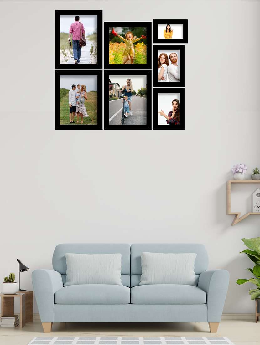 wood framed with acrylic glass photo frame (pack of 7)