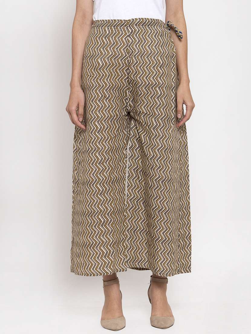 chevron print palazzo 