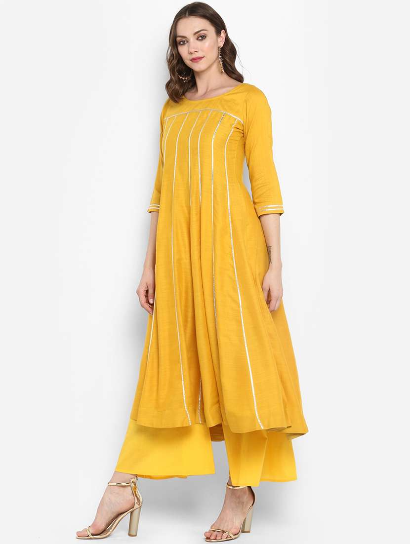 lace detail anarkali kurta