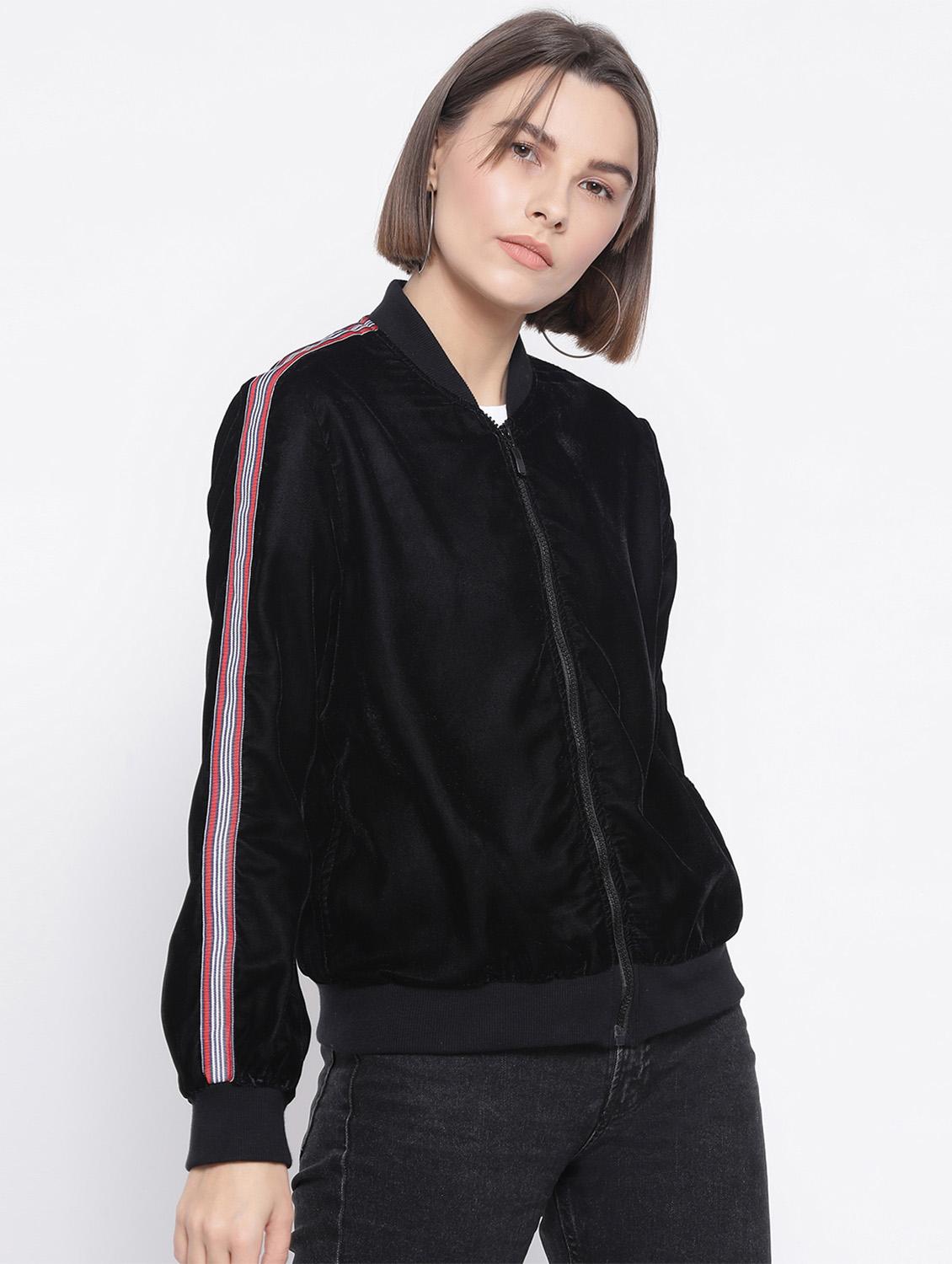 side tape bomber jacket - 17341443 - Standard Image - 1