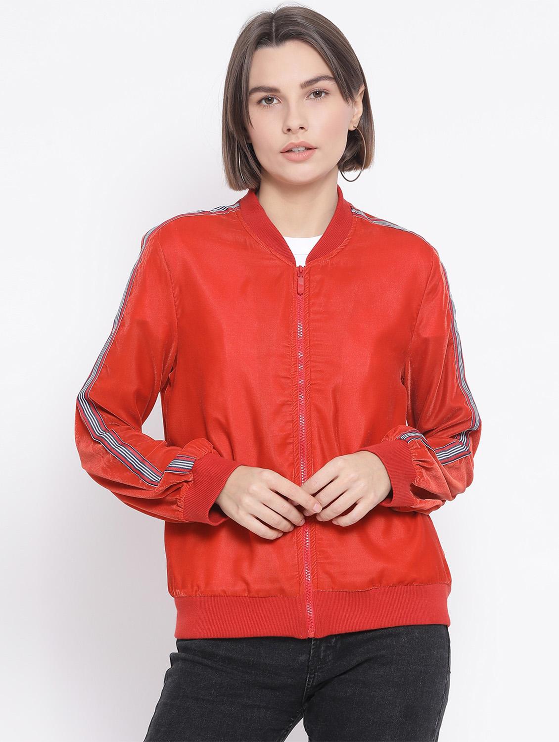 side tape bomber jacket - 17341446 - Zoom Image - 0