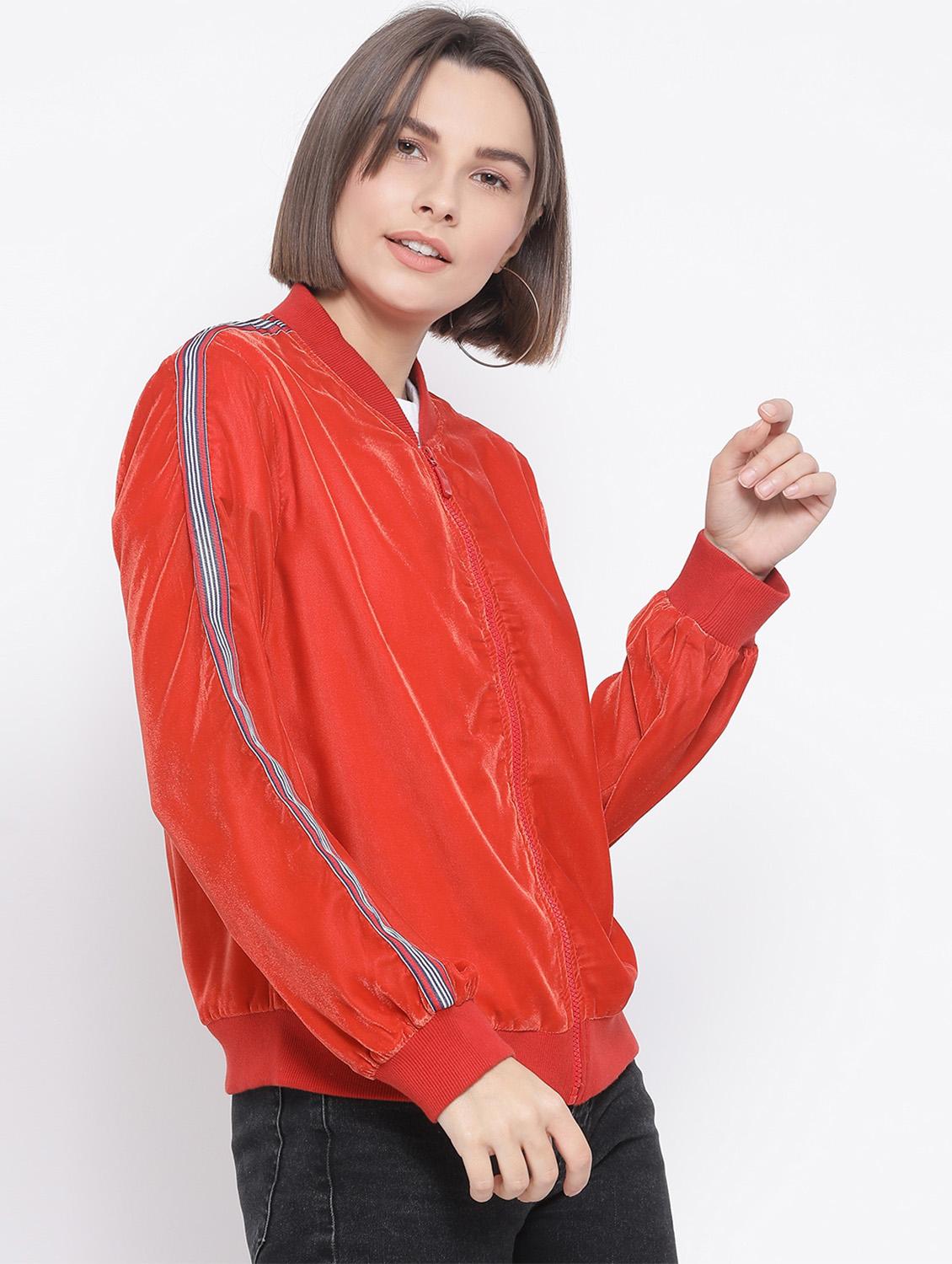 side tape bomber jacket - 17341446 - Standard Image - 1