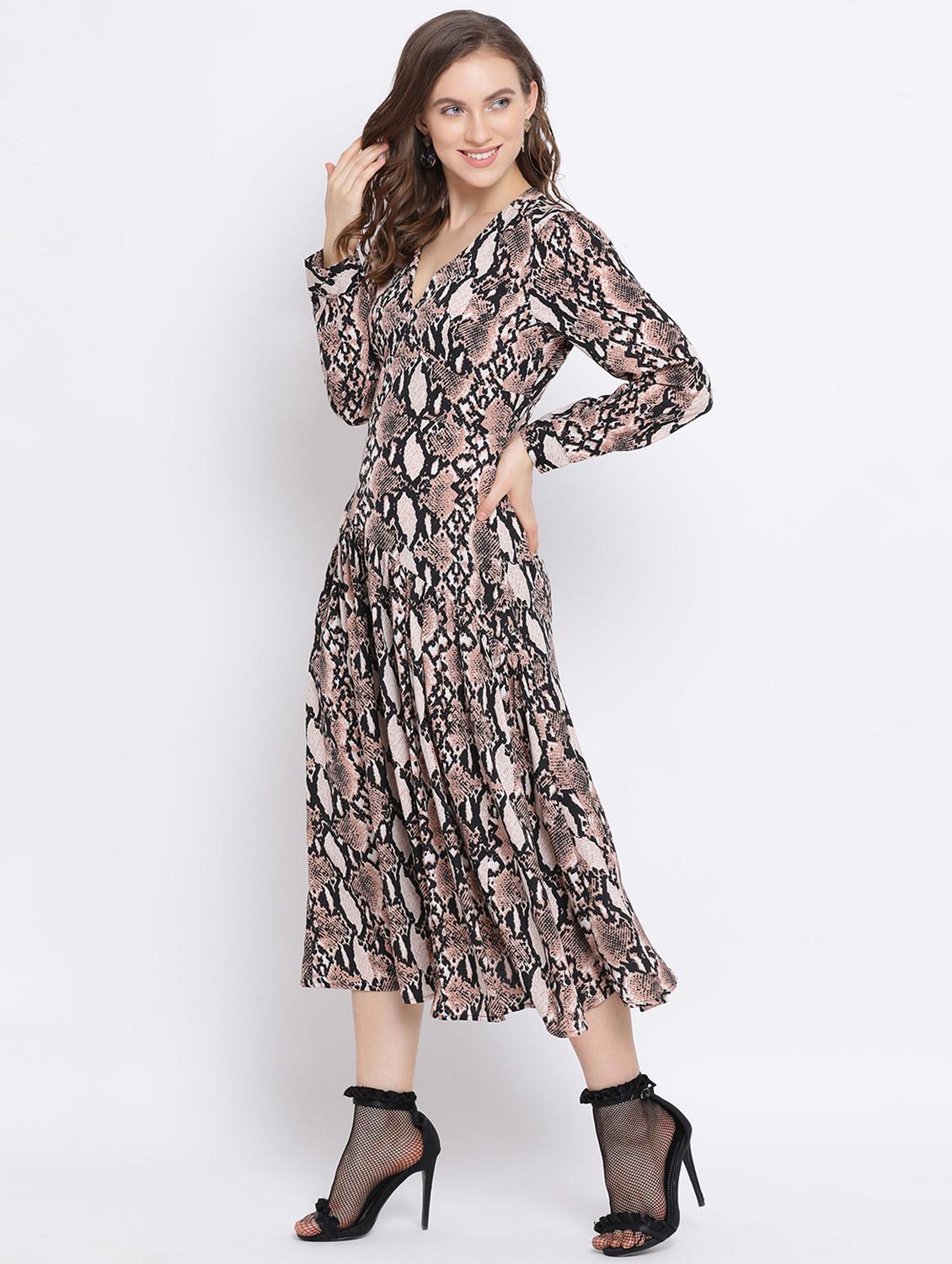 animal print a-line dress  - 17341473 -  Standard Image - 1